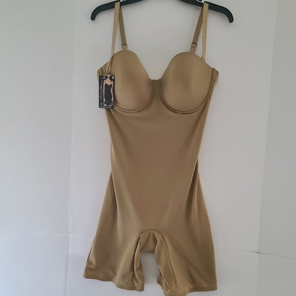 MARILYN MONROE FULL BODY CONTROL BRIEFER SHAPING BODYSUIT | NUDE | SIZE 2X | NWT - Picture 2 of 14